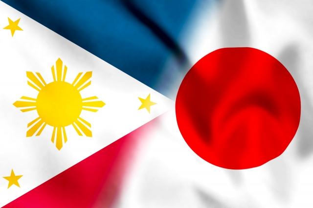 日本とフィリピンの国旗
