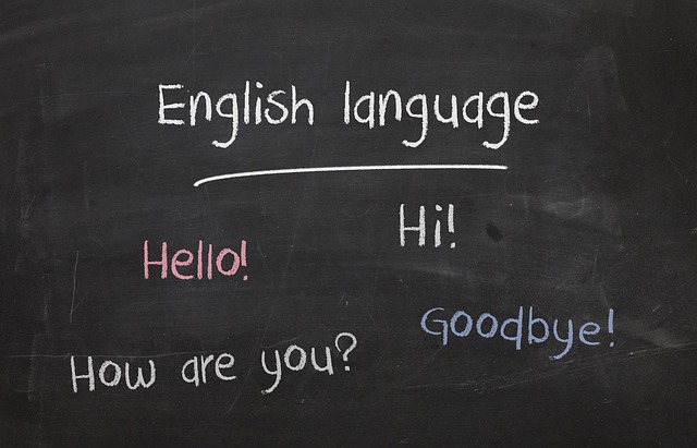 英語の文字 英語が書かれた黒板