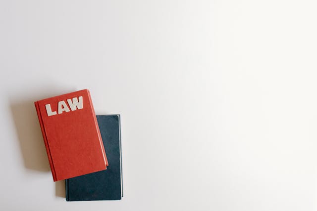 法律 LAWの文字が書かれた本