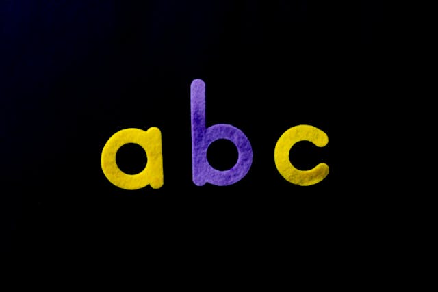 英語 abcのアルファベットの文字