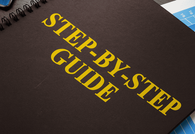 Step-By-Step-Guideと書かれたガイドブック