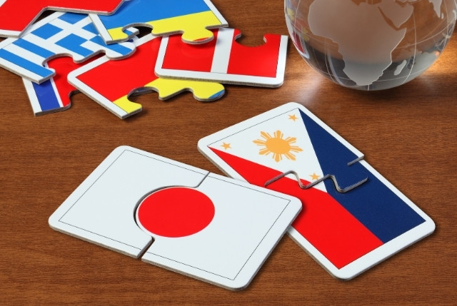 国旗 日本とフィリピンの国旗